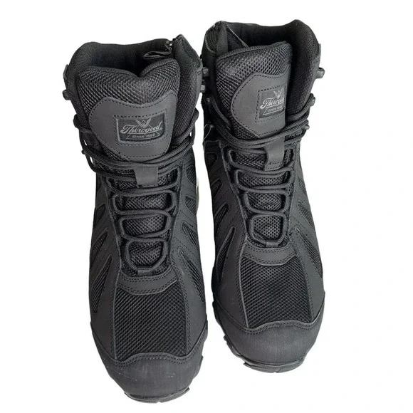 Thorogood Crosstrex Waterproof Work Boots, Black, Men's 13 M - Picture 3 of 10